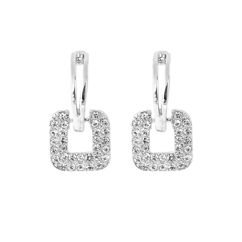 BUCKLE - Paved Diamond Earrings