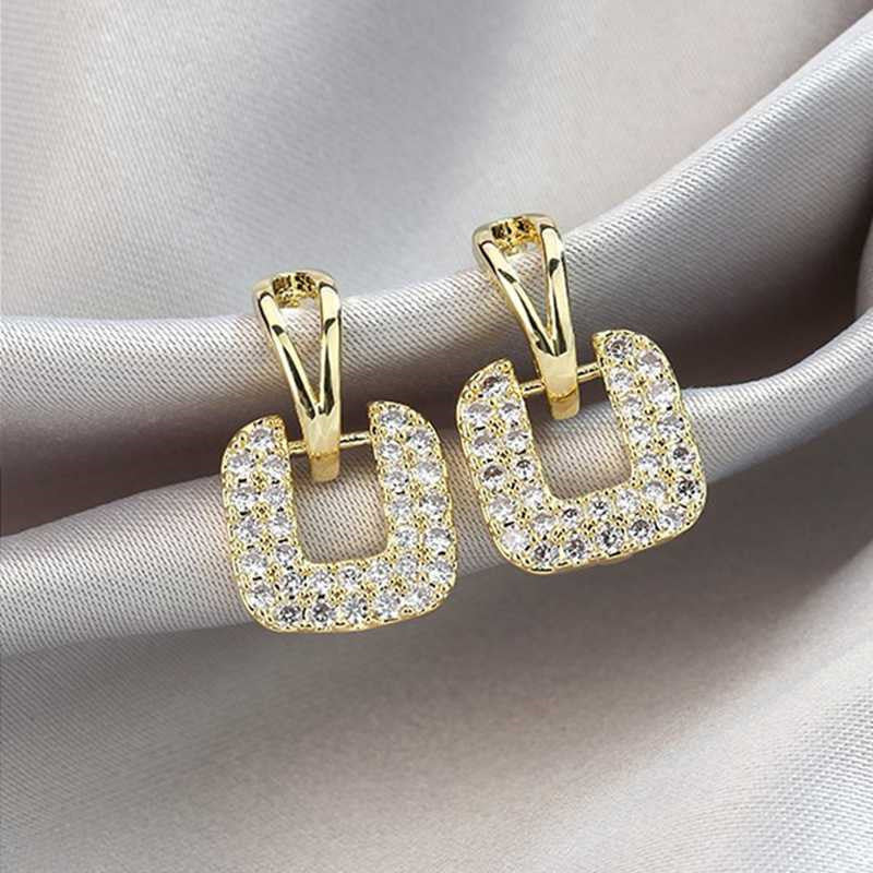 BUCKLE - Paved Diamond Earrings