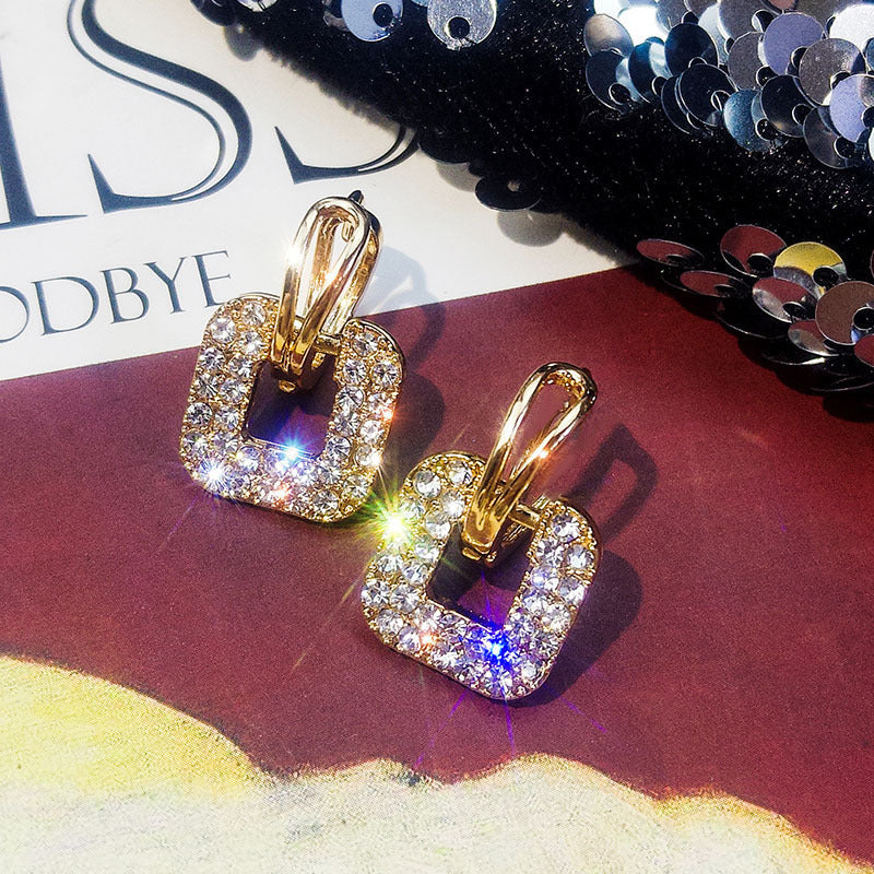 BUCKLE - Paved Diamond Earrings