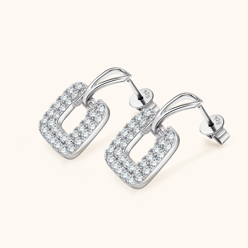 BUCKLE - Paved Diamond Earrings