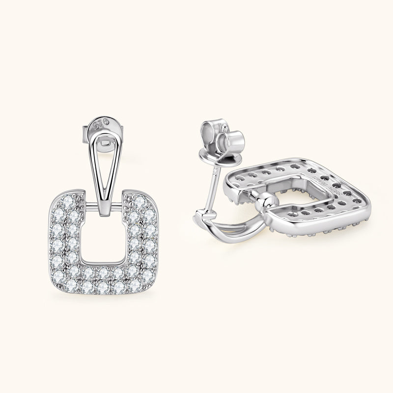 BUCKLE - Paved Diamond Earrings