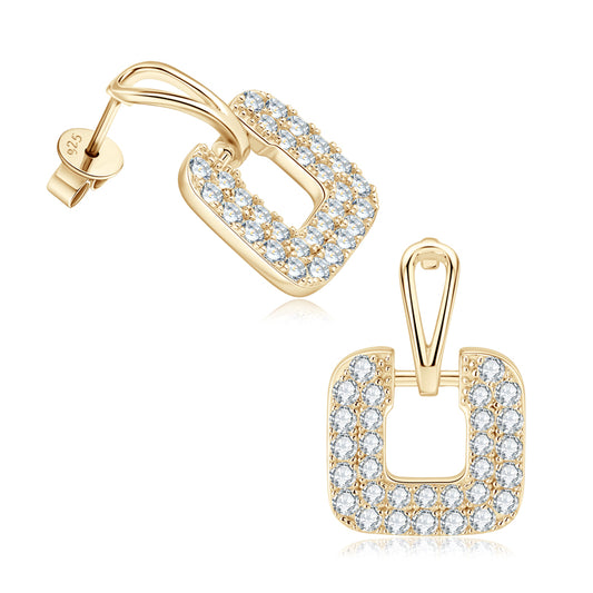 BUCKLE - Paved Diamond Earrings