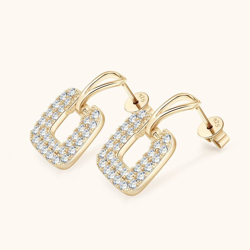 BUCKLE - Paved Diamond Earrings