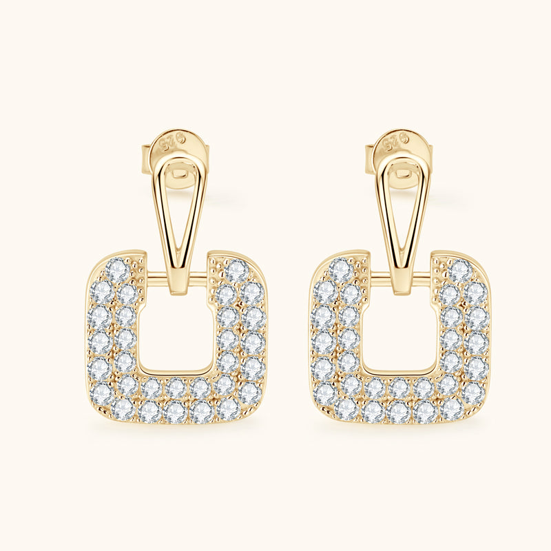 BUCKLE - Paved Diamond Earrings