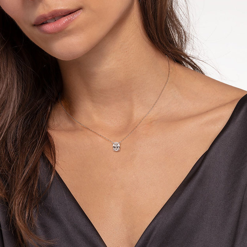 GIANNA - 2ct Oval Diamond Necklace