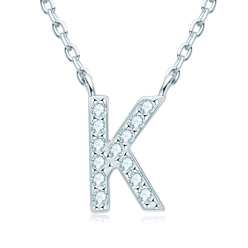 GLAM - Diamond Initial Necklace