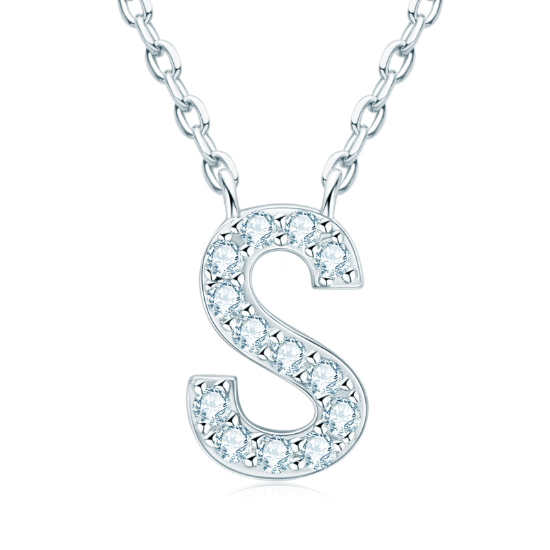 GLAM - Diamond Initial Necklace