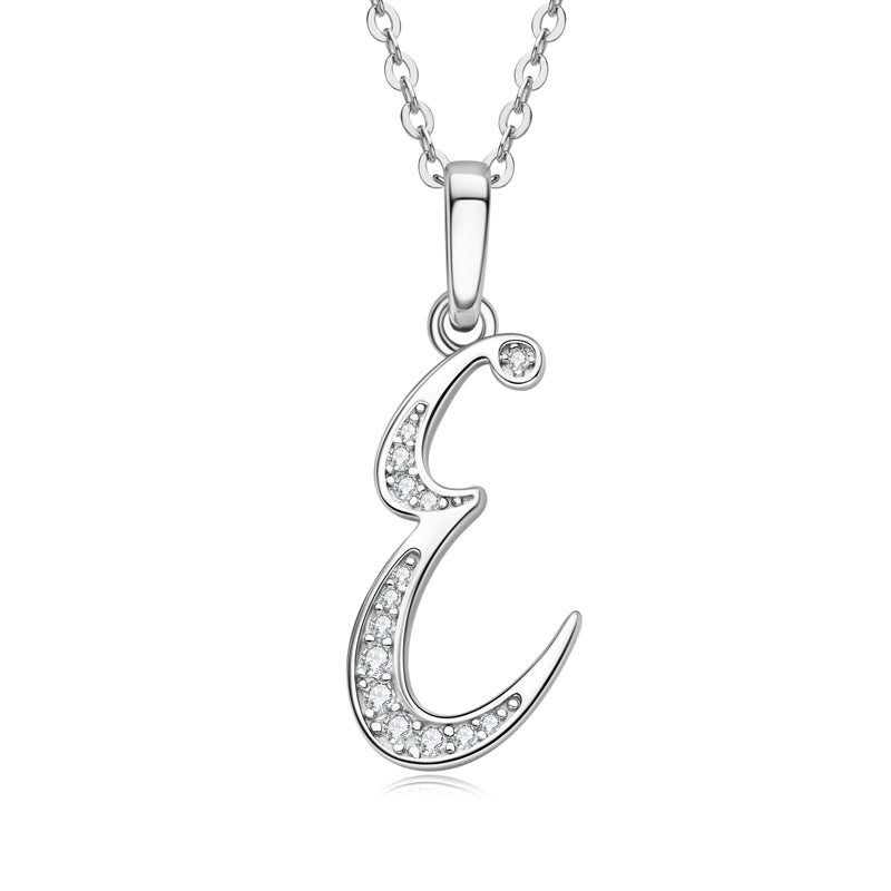 SCRIPT - Diamond Initial Necklace