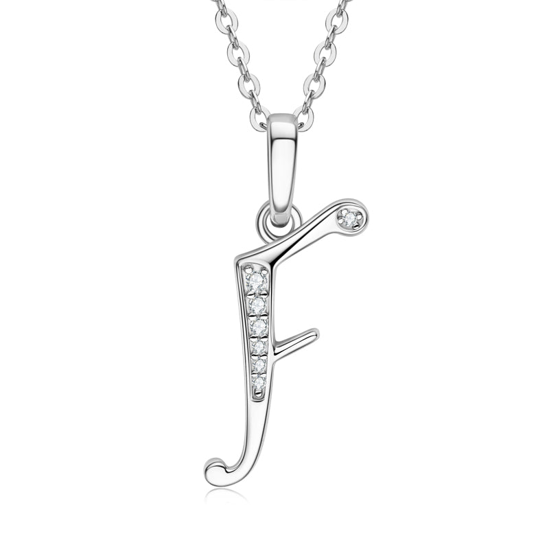 SCRIPT - Diamond Initial Necklace