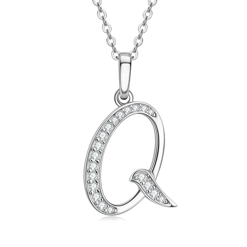 SCRIPT - Diamond Initial Necklace