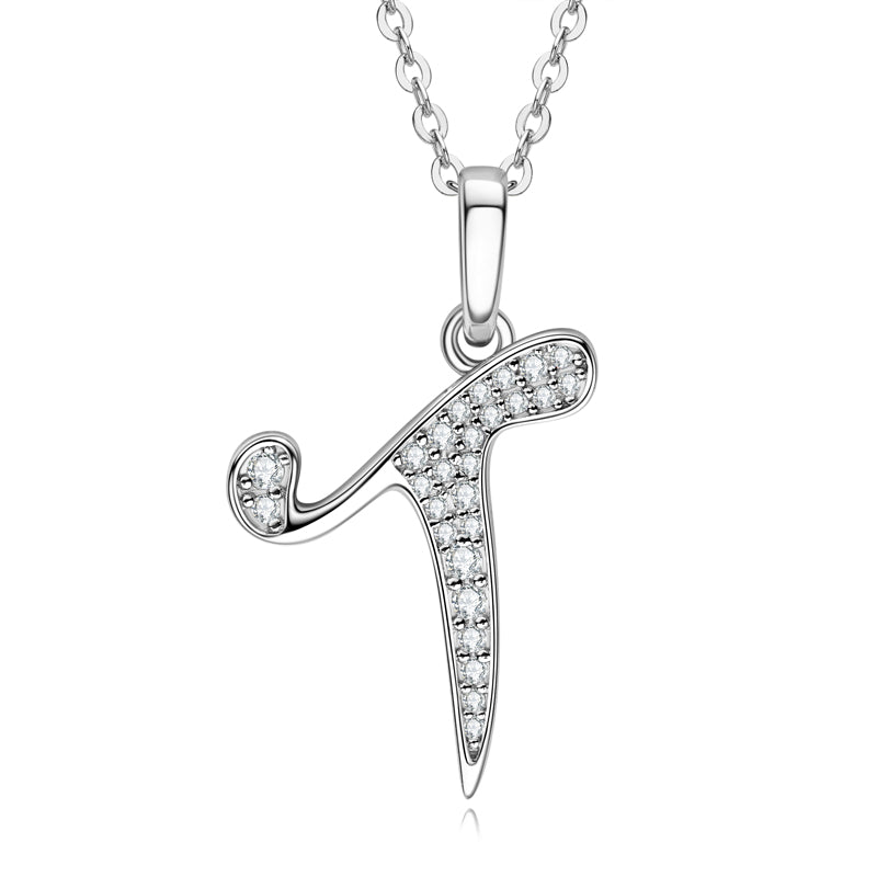 SCRIPT - Diamond Initial Necklace