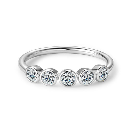 CATERINA - Ring with 5 diamonds