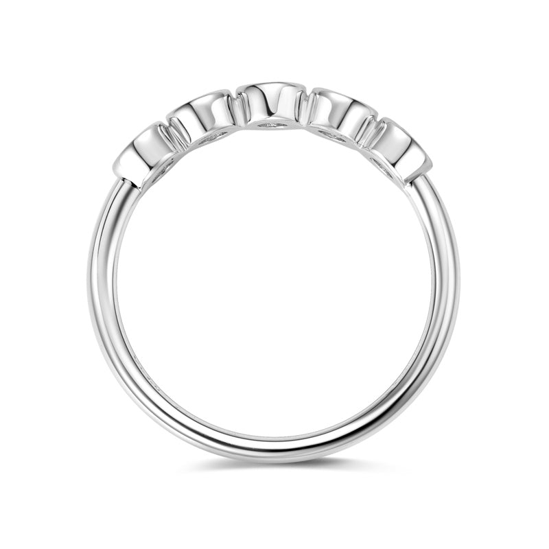 CATERINA - Ring with 5 diamonds