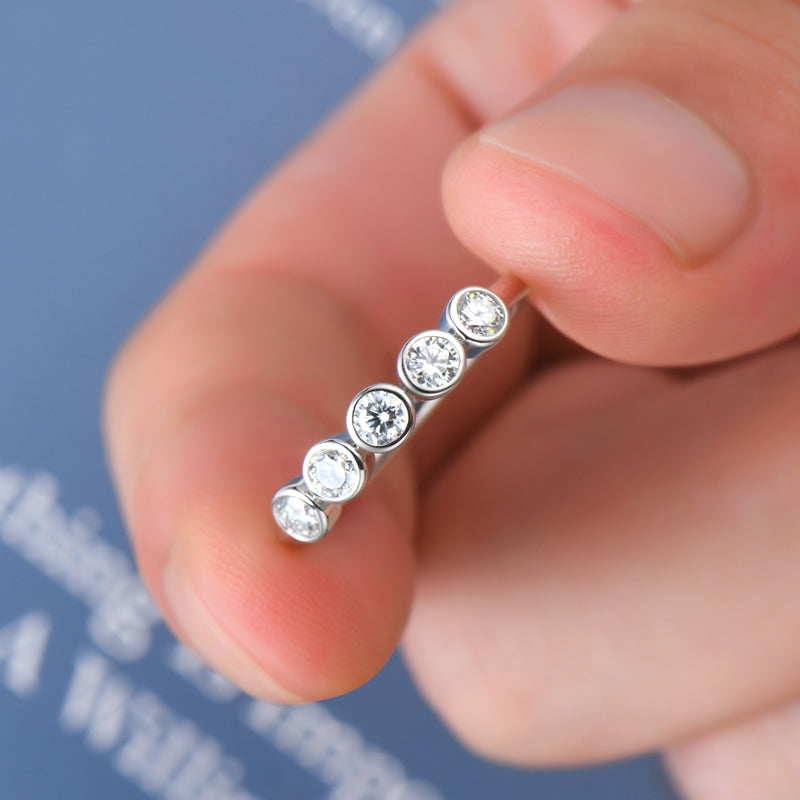 CATERINA - Ring with 5 diamonds