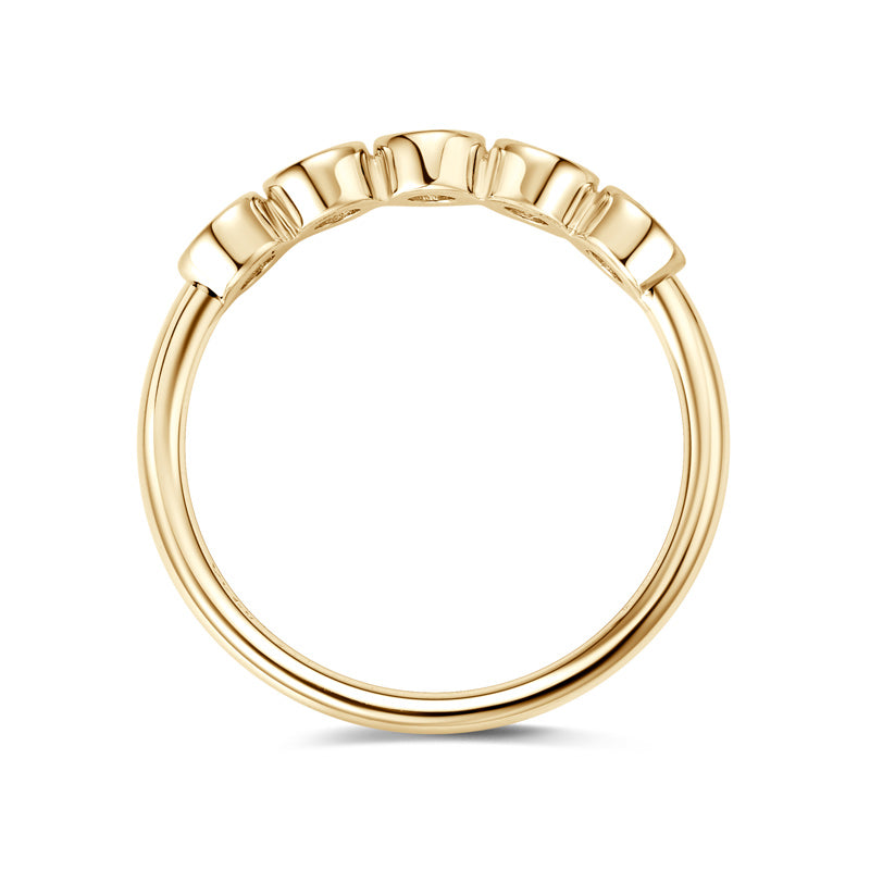 CATERINA - Ring with 5 diamonds